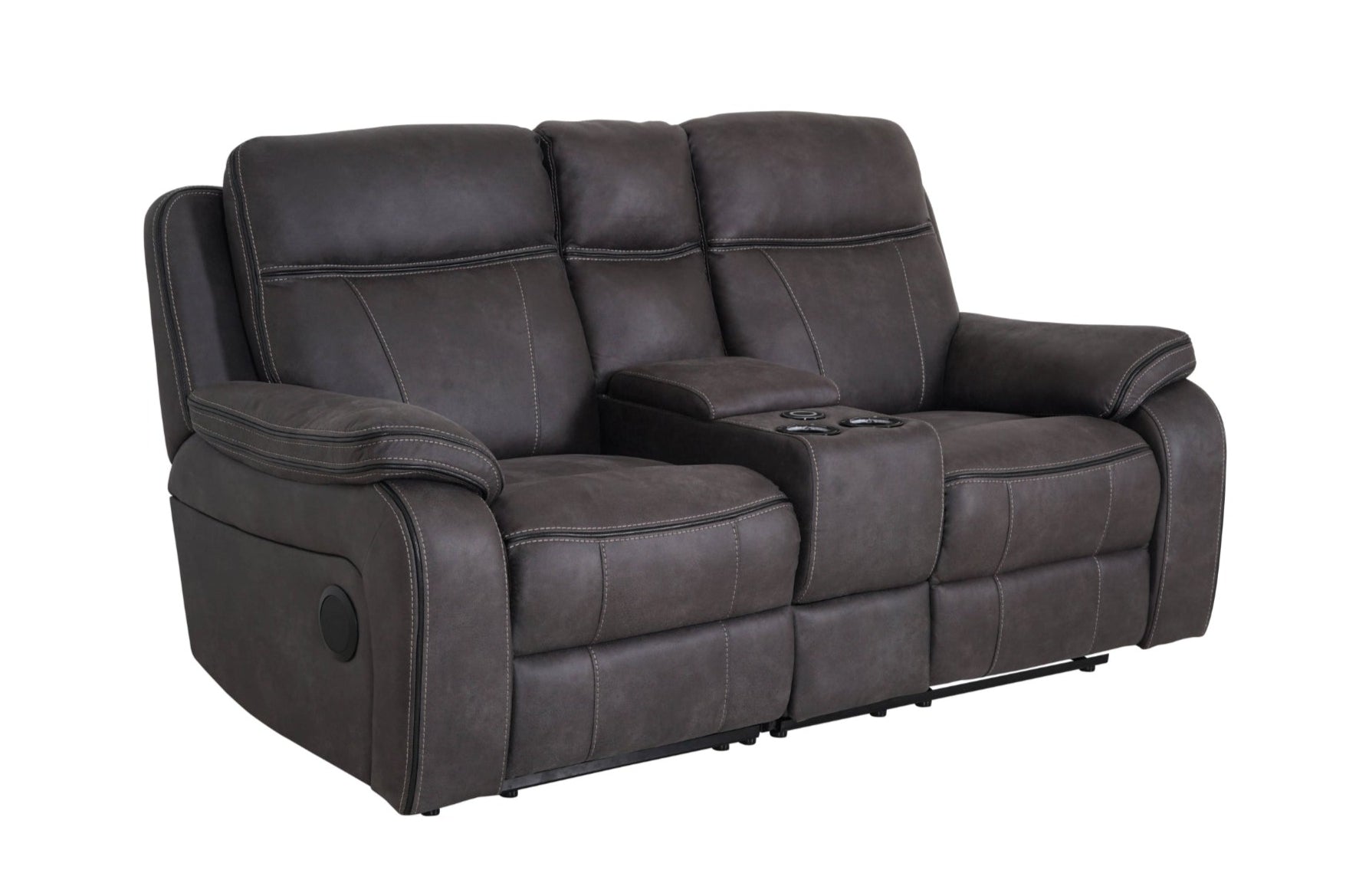 Vinson 2 Seater Smart sofa Power Recliner with Console - Dante Furniture
