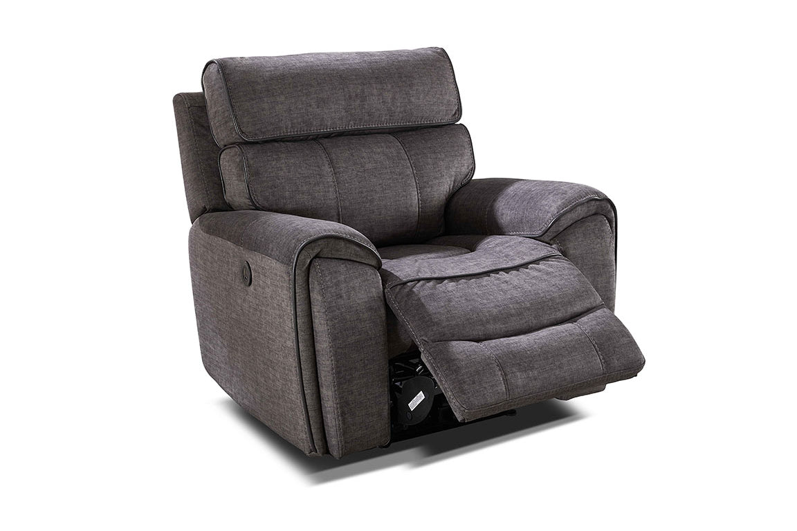 Brooklyn Recliner Armchair - Grey - Dante Furniture