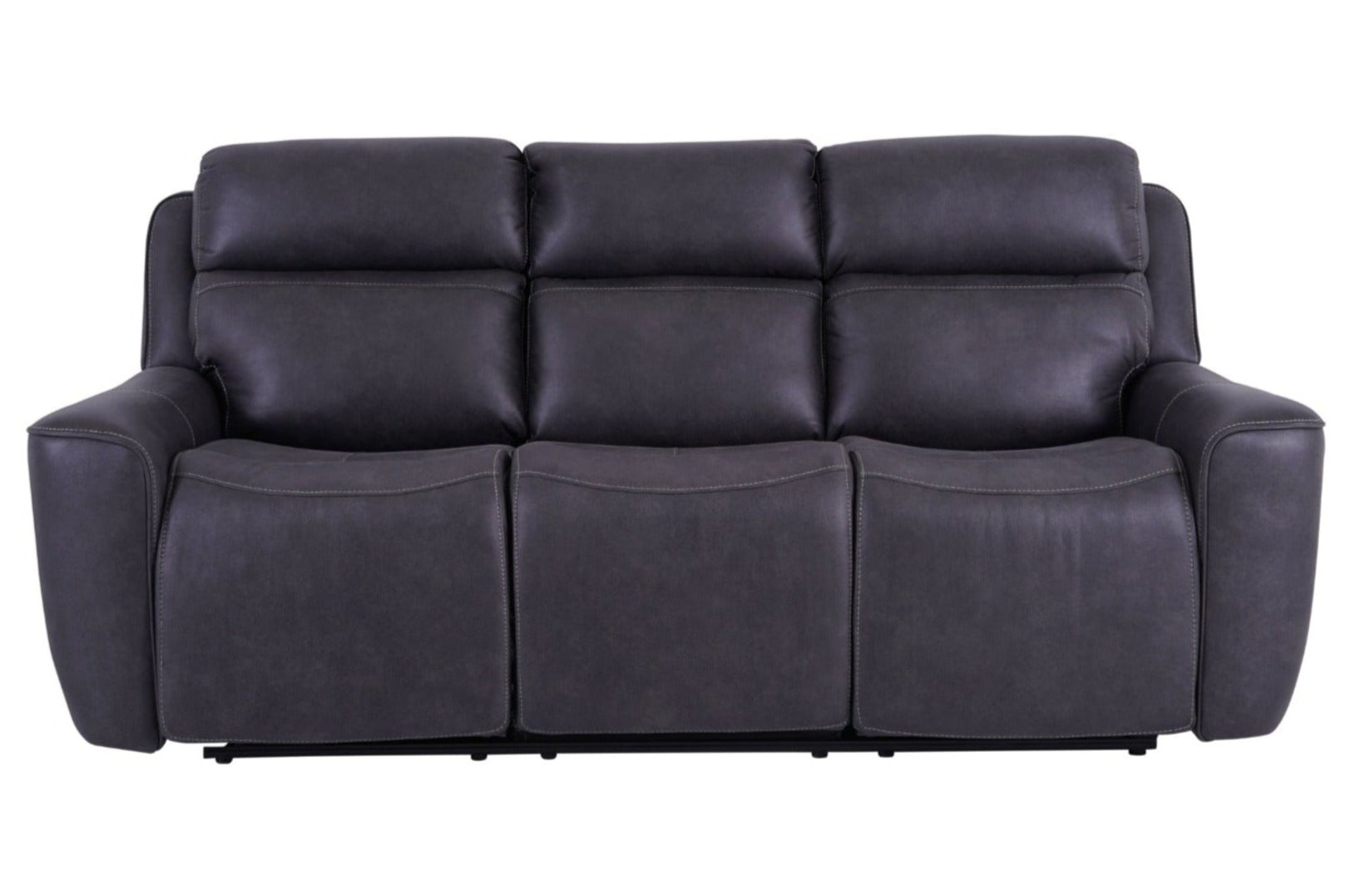 Eiger Grey 3 Seater Sofa Power Recliner - Dante Furniture