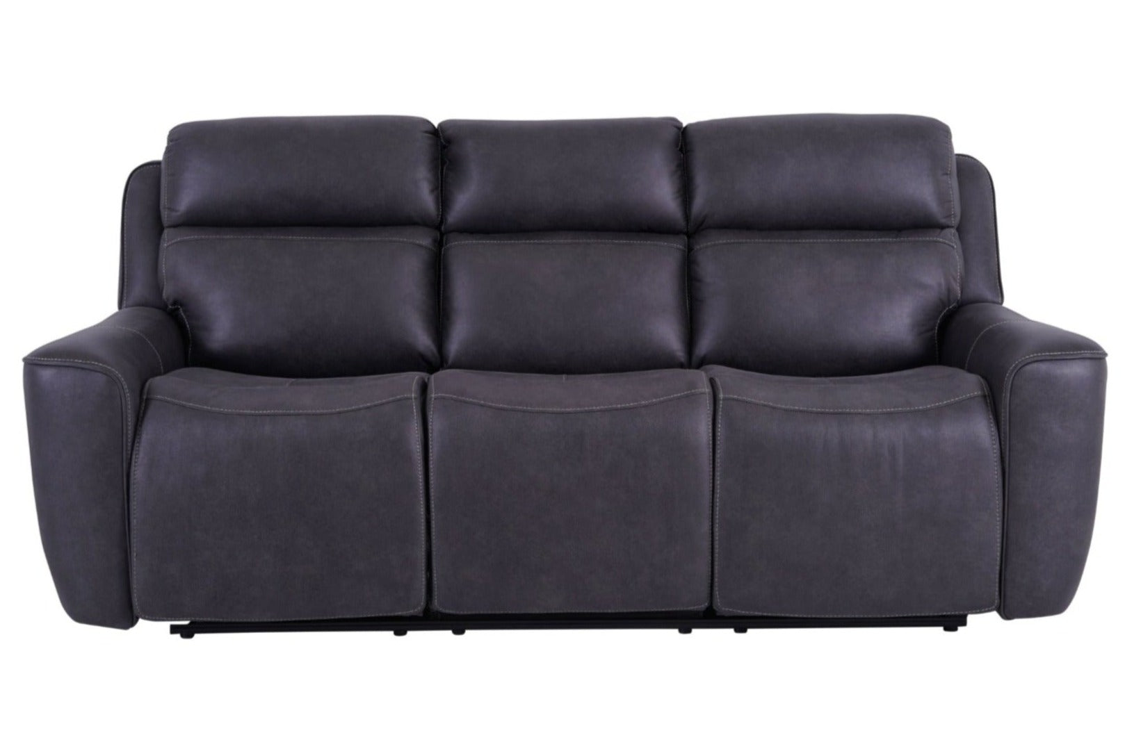 Eiger Grey 3 Seater Sofa Power Recliner - Dante Furniture