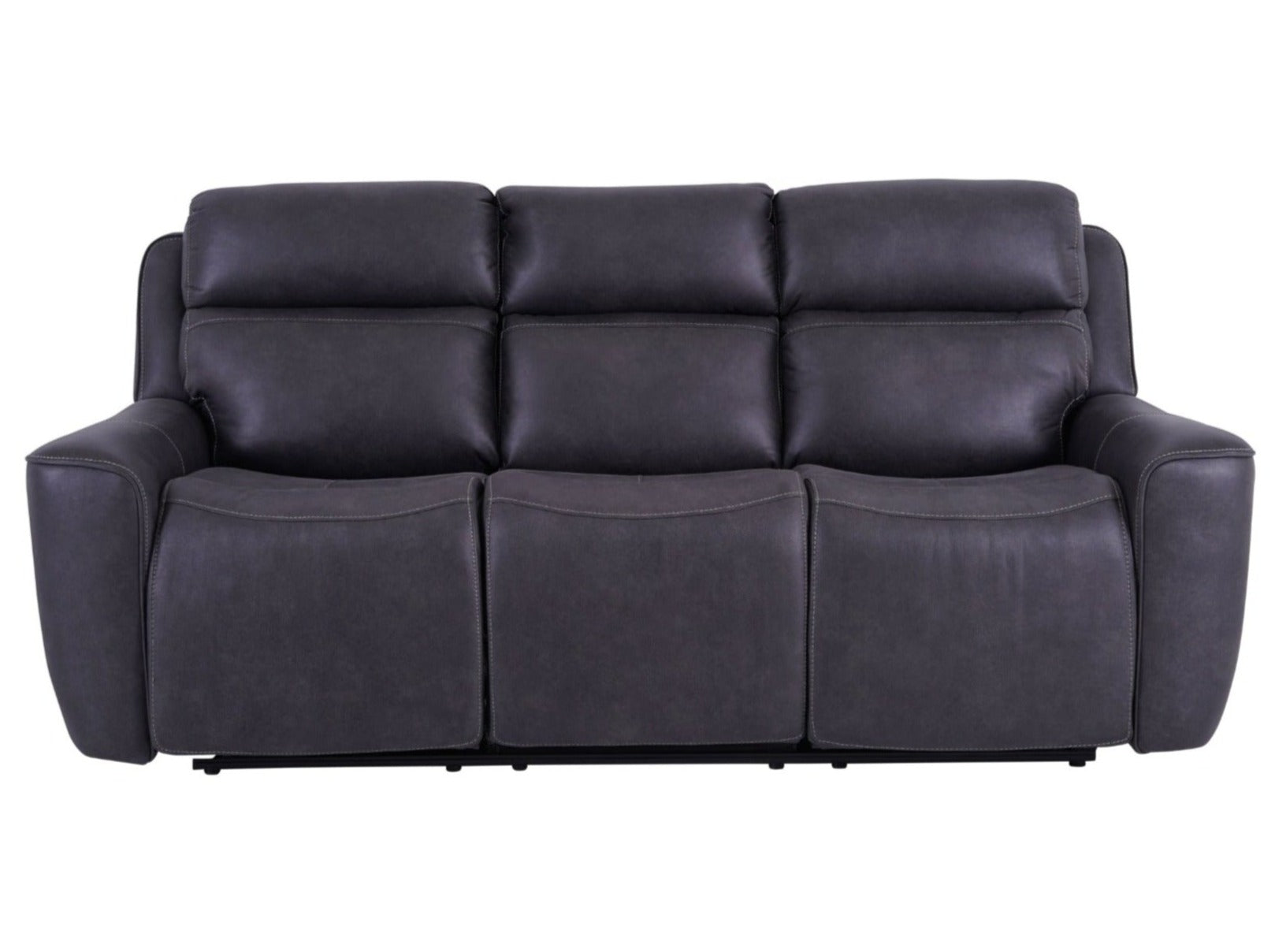 Eiger Grey 3 Seater Sofa Power Recliner - Dante Furniture