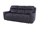 Eiger Grey 3 Seater Sofa Power Recliner - Dante Furniture