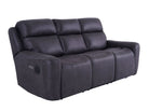 Eiger Grey 3 Seater Sofa Power Recliner - Dante Furniture