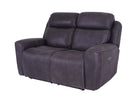 Eiger Grey 2 Seater Sofa Power Recliner - Dante Furniture