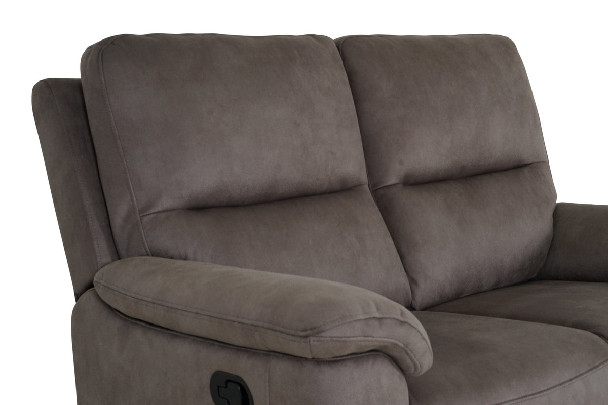 Malmo 2 Seater Recliner - Grey - Dante Furniture