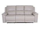 Valdez 3 Seater Power Recliner Cream - Dante Furniture