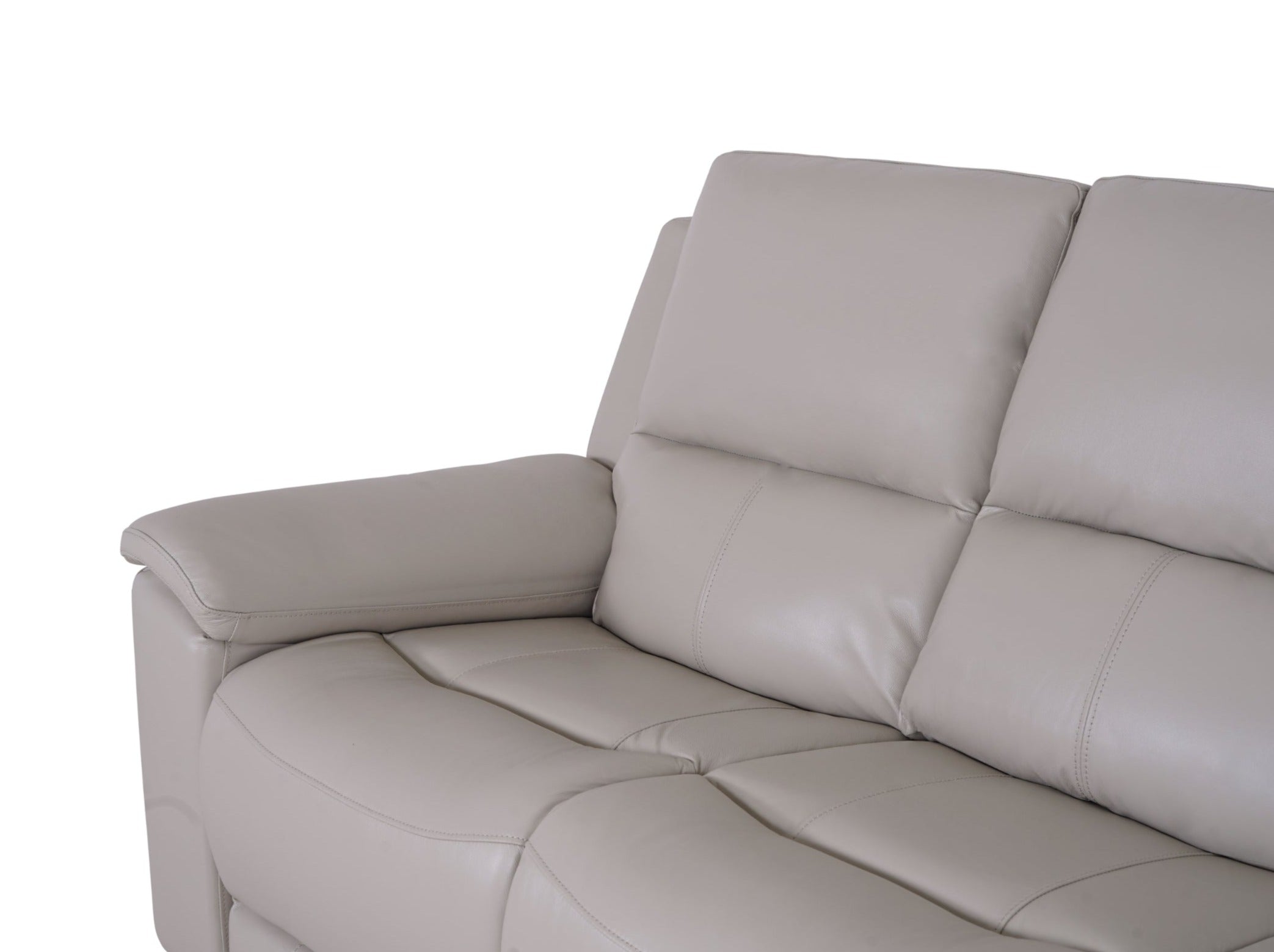Valdez 3 Seater Power Recliner Cream - Dante Furniture