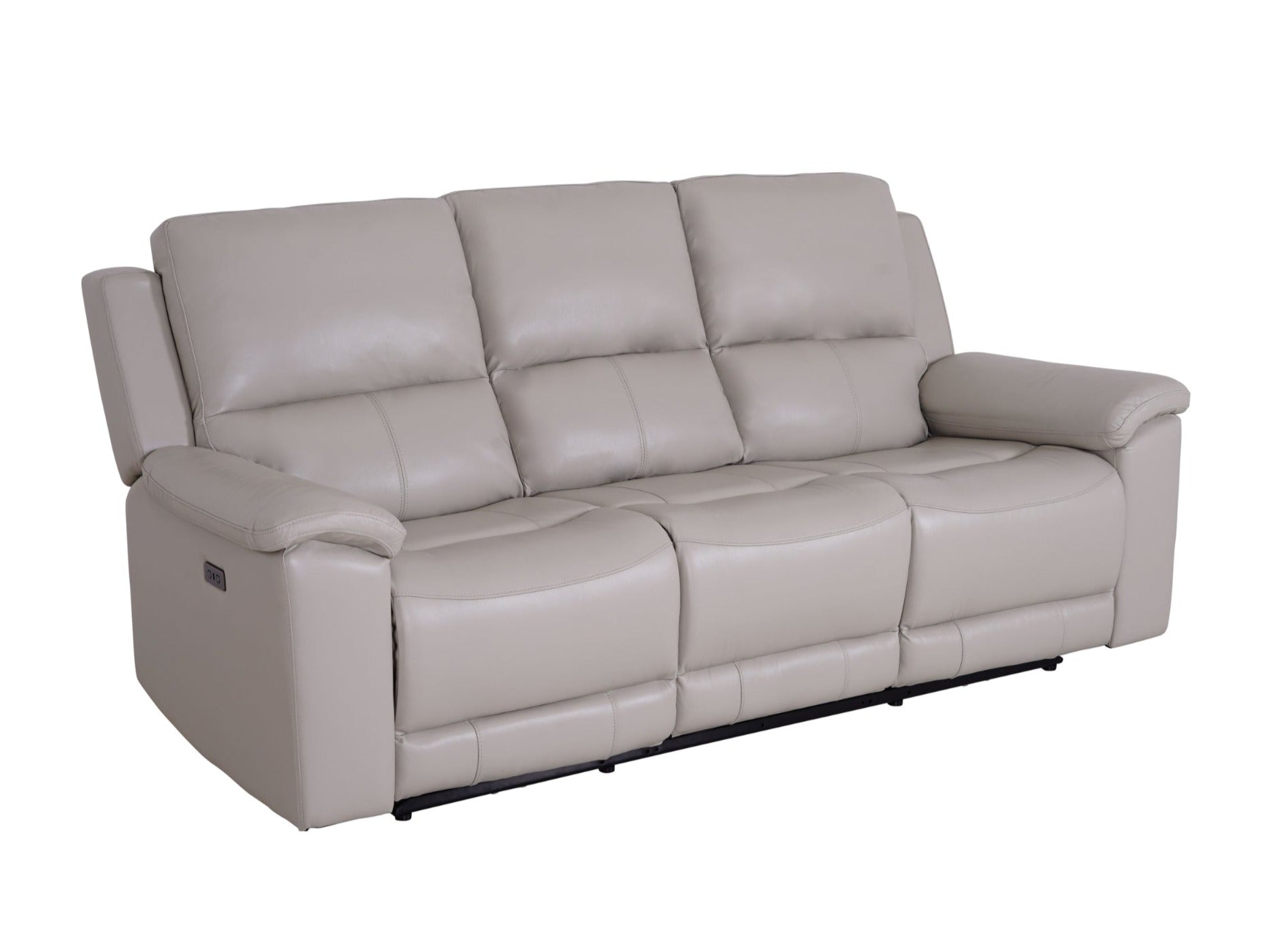 Valdez 3 Seater Power Recliner Cream - Dante Furniture