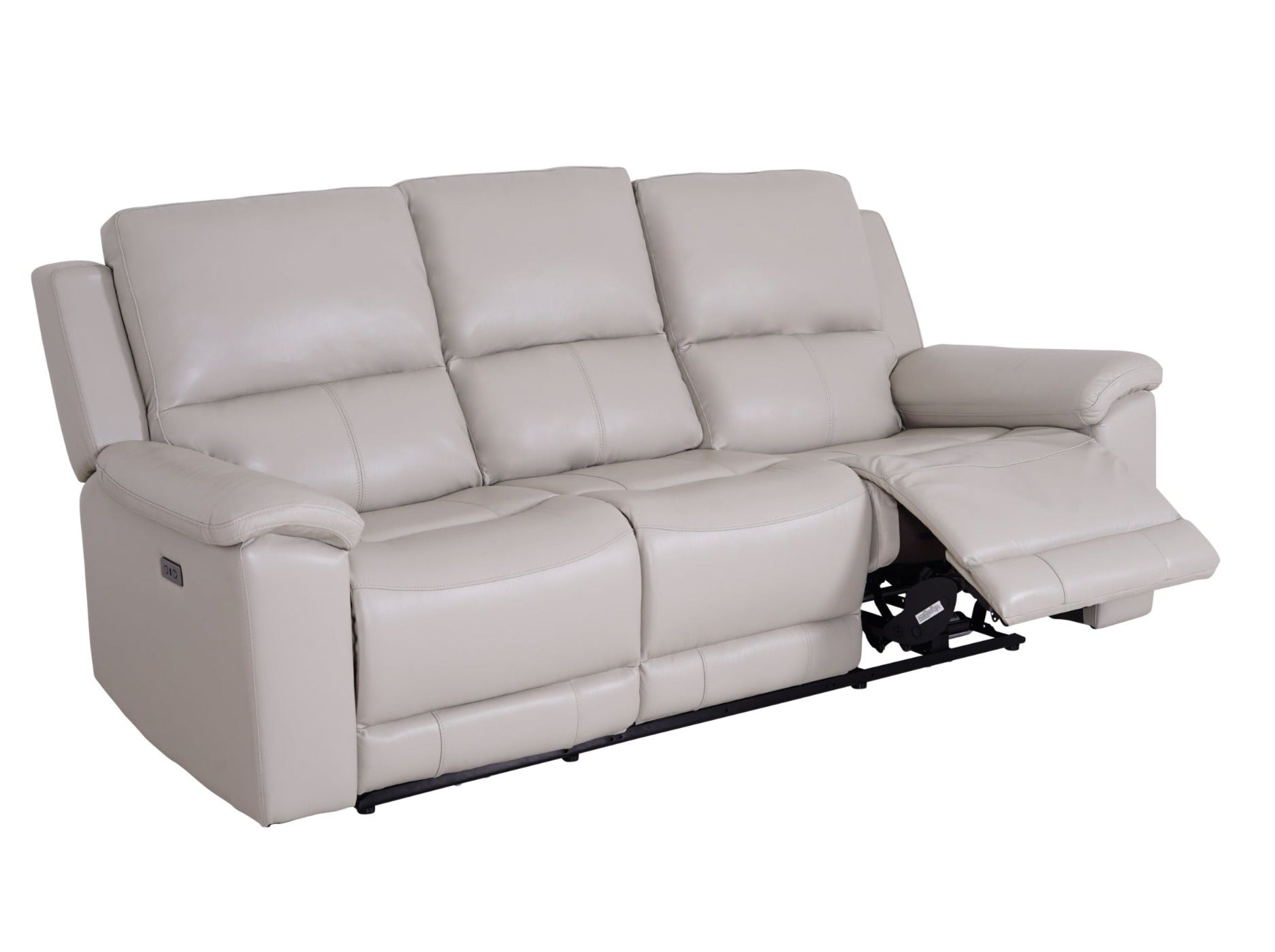 Valdez 3 Seater Power Recliner Cream - Dante Furniture