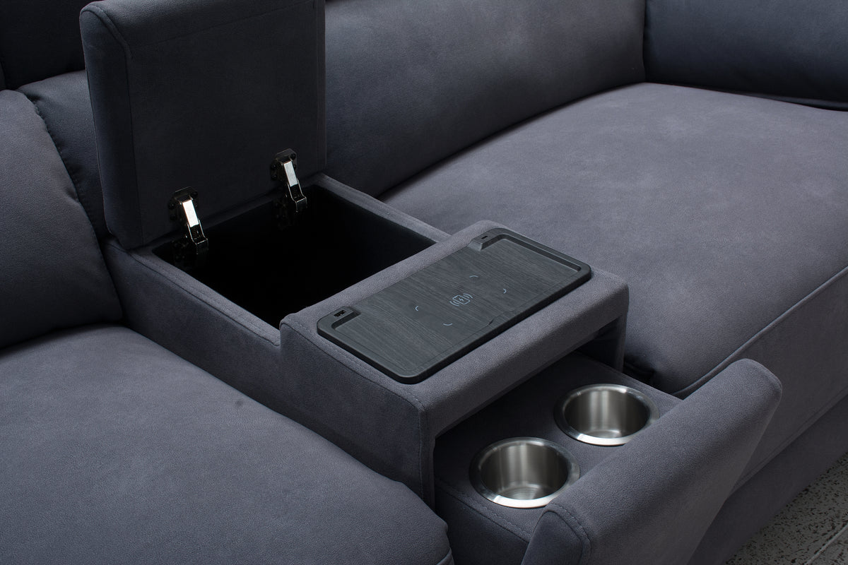 Hugo Corner Sofa - Grey - Dante Furniture - image 3