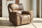 Dante furniture monaco brown recliner armchair life style Picture