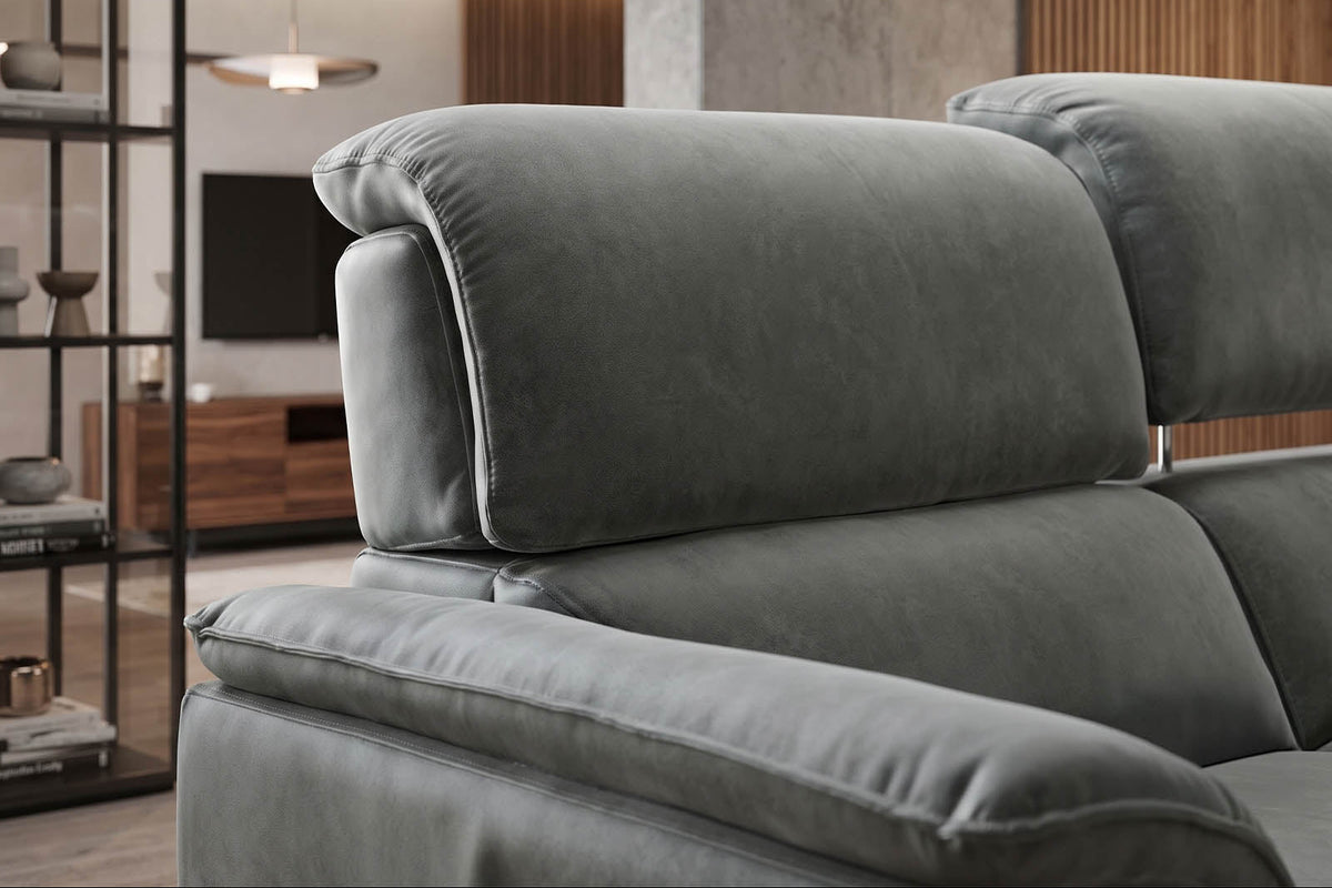 Hugo 3 Seater Power Recliner Sofa - Grey - Dante Furniture - image 2