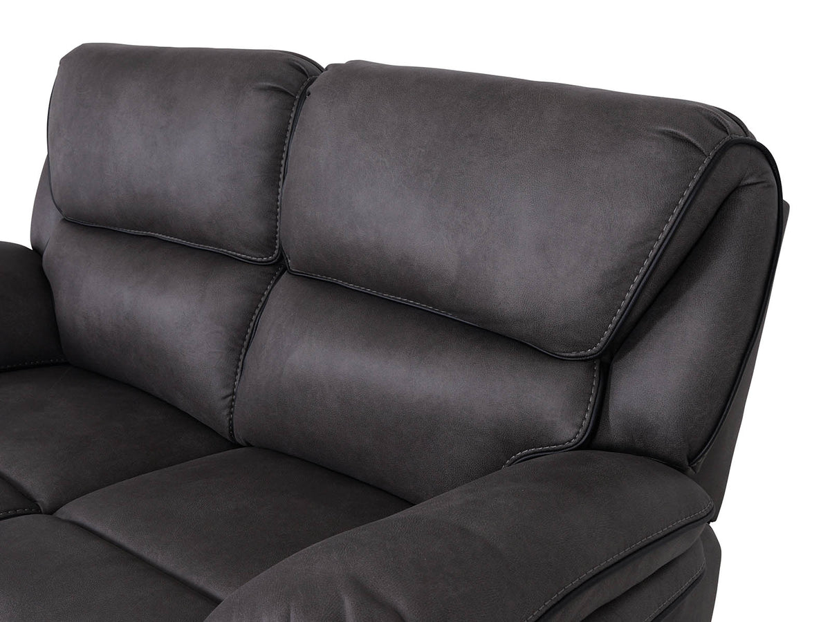  grey 2-seater recliner sofa
