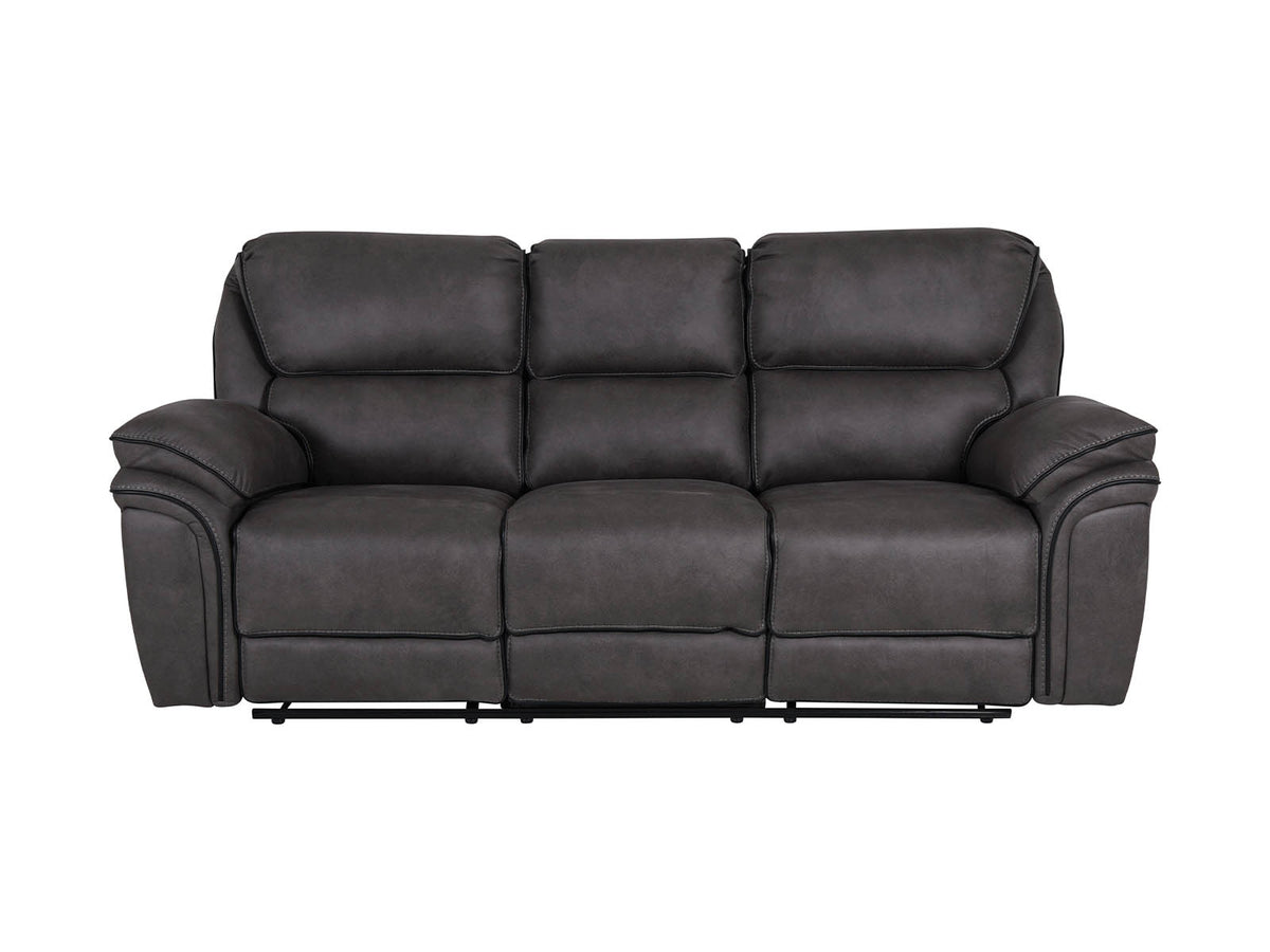  grey 3-seater recliner sofa