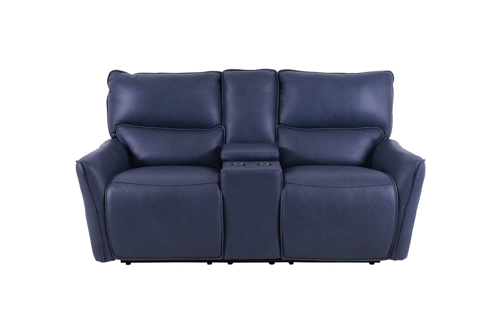Gracie 2 Seater Smart Sofa Power Recliner With Console - Midnight Blue - Dante Furniture