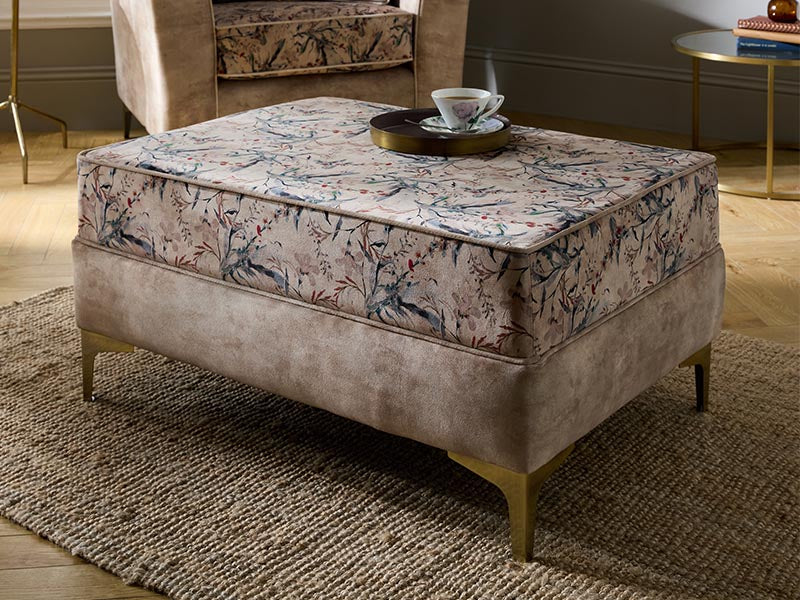 Idol Footstool - Milano Beige - Dante Furniture