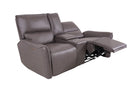 Gracie 2 Seater Smart Sofa Power Recliner With Console - Grey - Dante Furniture