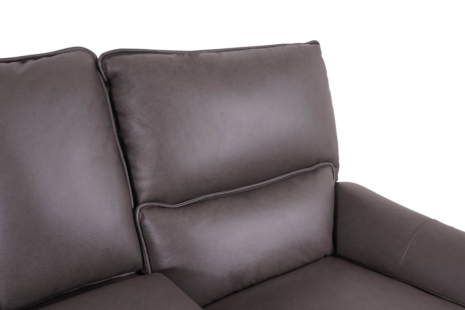 Gracie 2 Seater Smart Sofa Power Recliner With Console - Grey - Dante Furniture