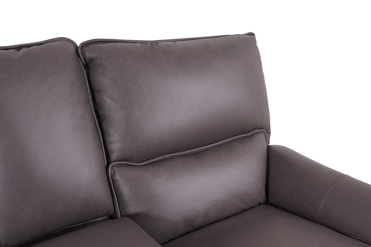 Gracie 2 Seater Smart Sofa Power Recliner With Console - Grey - Dante Furniture