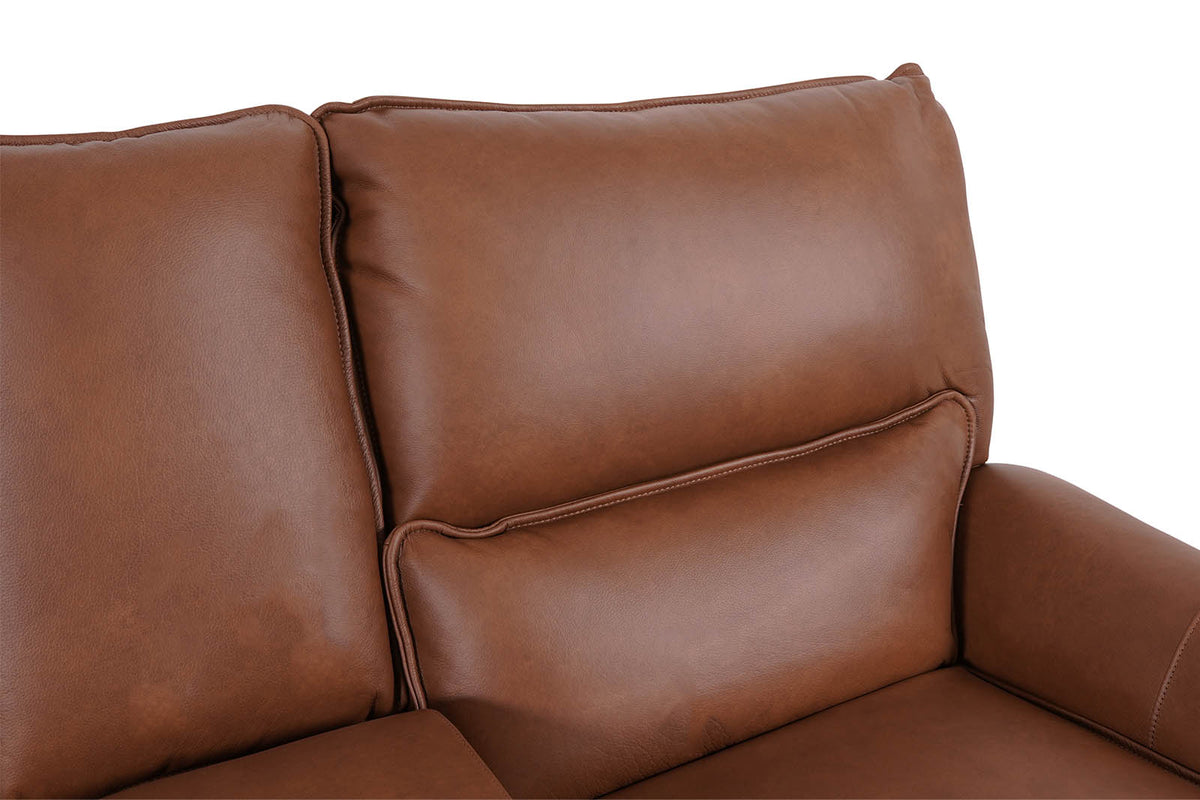 Gracie 2 Seater Smart Sofa Power Recliner With Console - Tan - Dante Furniture
