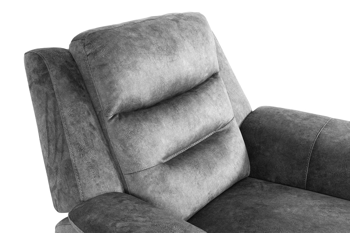 Berlin Power Recliner Armchair - Light Grey - Dante Furniture