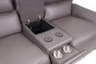 Gracie 2 Seater Smart Sofa Power Recliner With Console - Grey - Dante Furniture