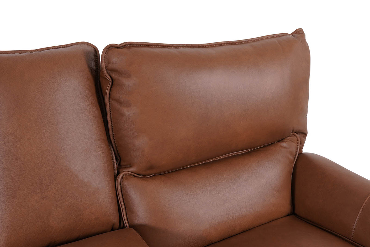 Gracie 2 Seater Smart Sofa Power Recliner With Console - Tan - Dante Furniture
