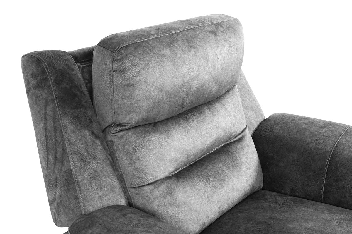 Berlin Power Recliner Armchair - Light Grey - Dante Furniture