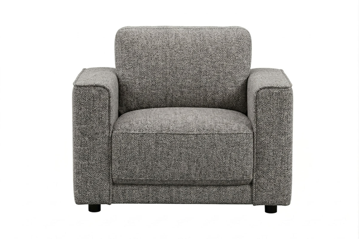 Luca Armchair – Grey Chenille - Dante Furniture - image 2
