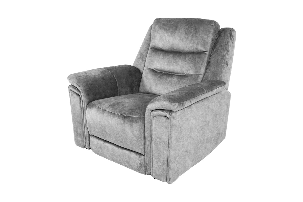 Berlin Power Recliner Armchair - Light Grey - Dante Furniture