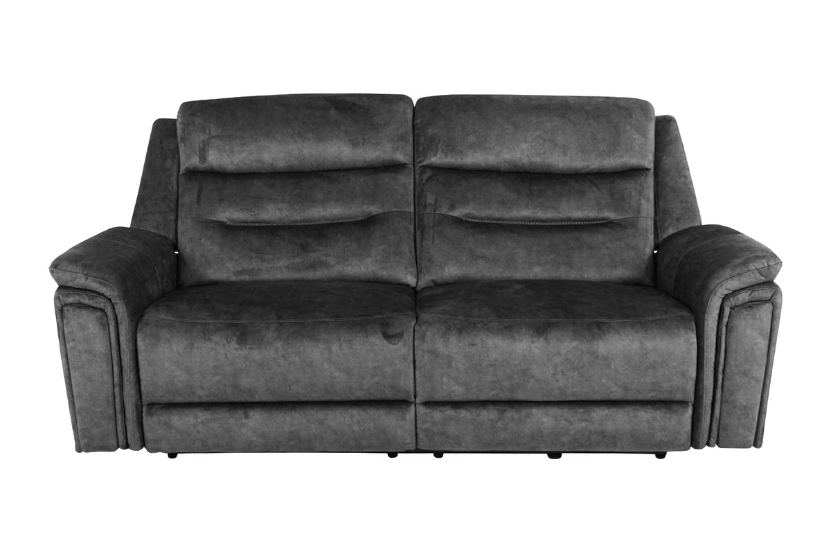 Berlin 3 Seater Power Recliner - Dark Grey - Dante Furniture