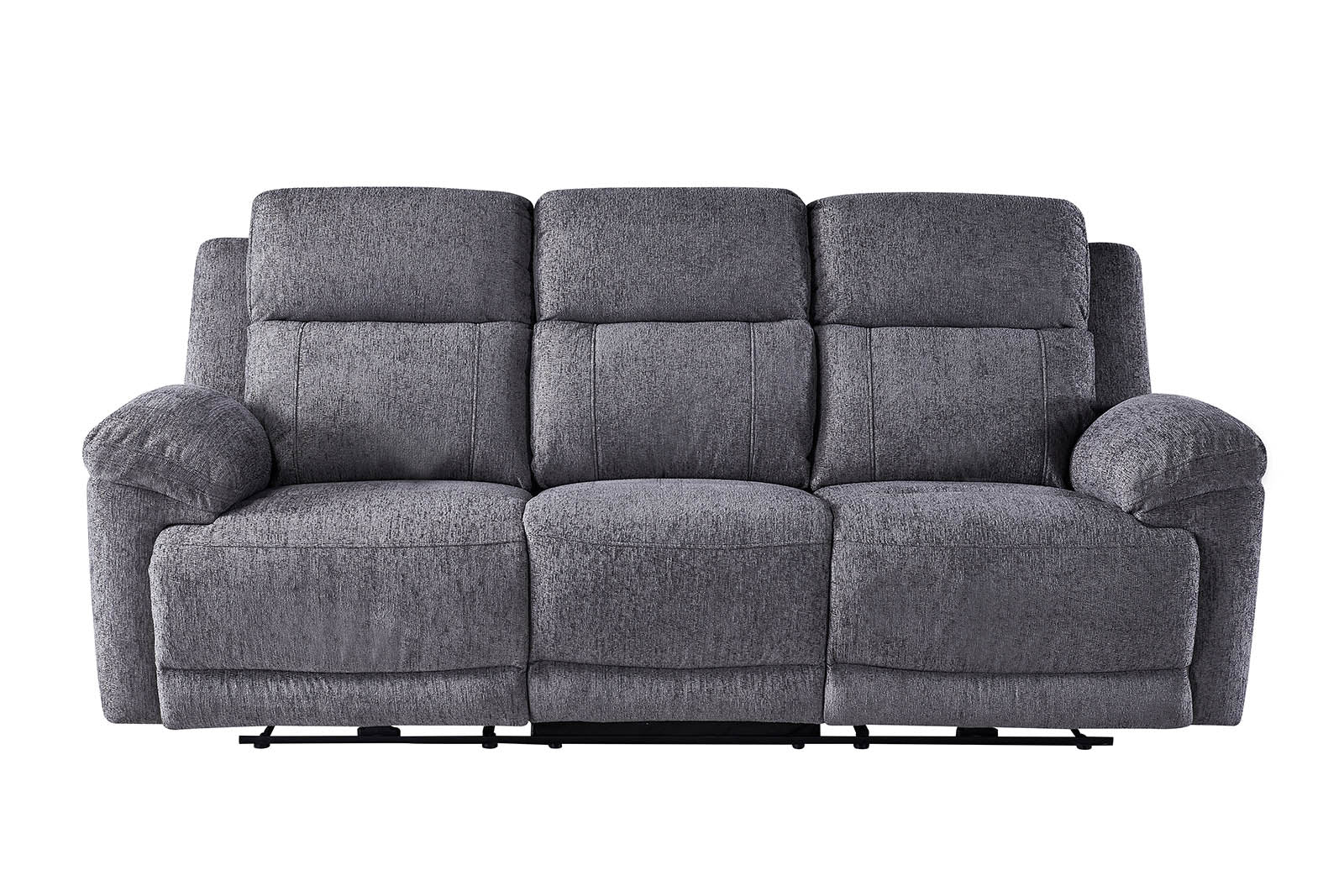 Lyla 3 Seater Power Recliner - Grey - Dante Furniture