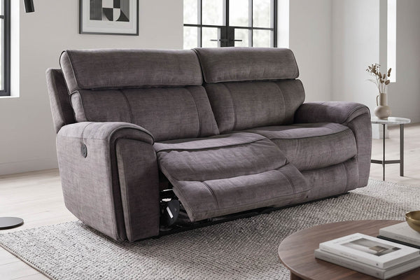 Brooklyn 3 Seater Recliner Sofa Grey