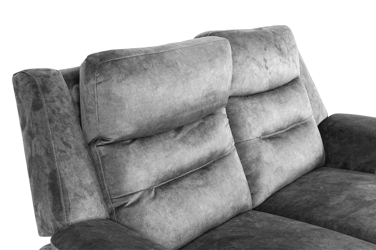 Berlin 2 Seater Power Recliner - Light Grey - Dante Furniture