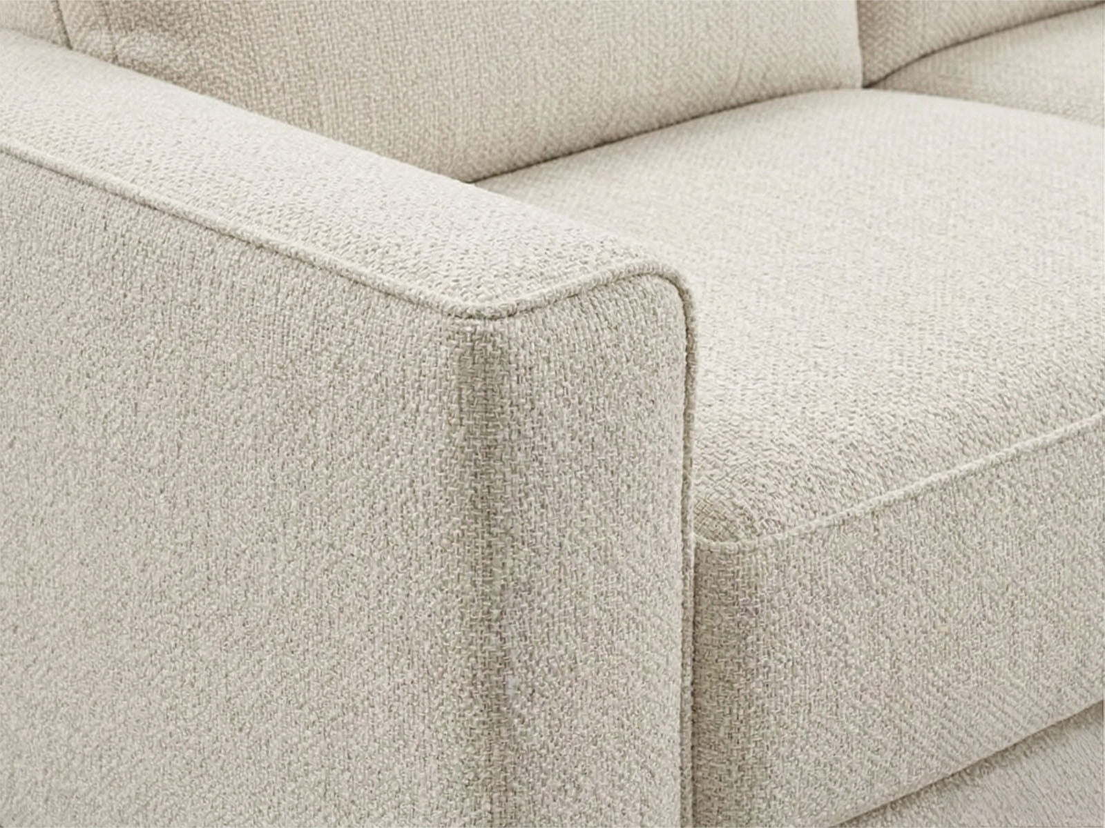 Luca 3 Seater Sofa – Oatmeal Chenille - Dante Furniture