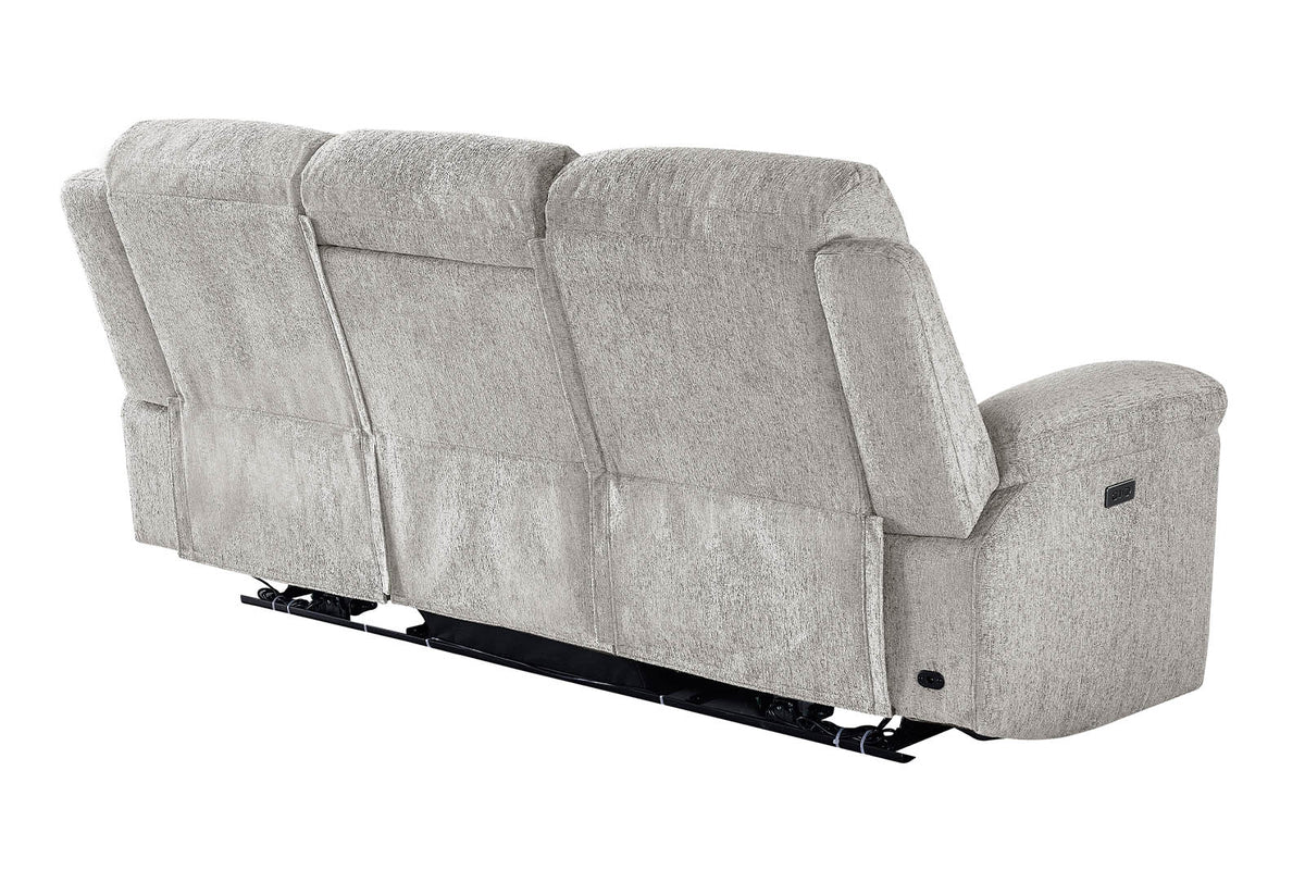 Lyla 3 Seater Power Recliner - Beige - Dante Furniture