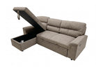 Verona Corner Sofa Bed Fabric LHF - Dark Grey - Dante Furniture