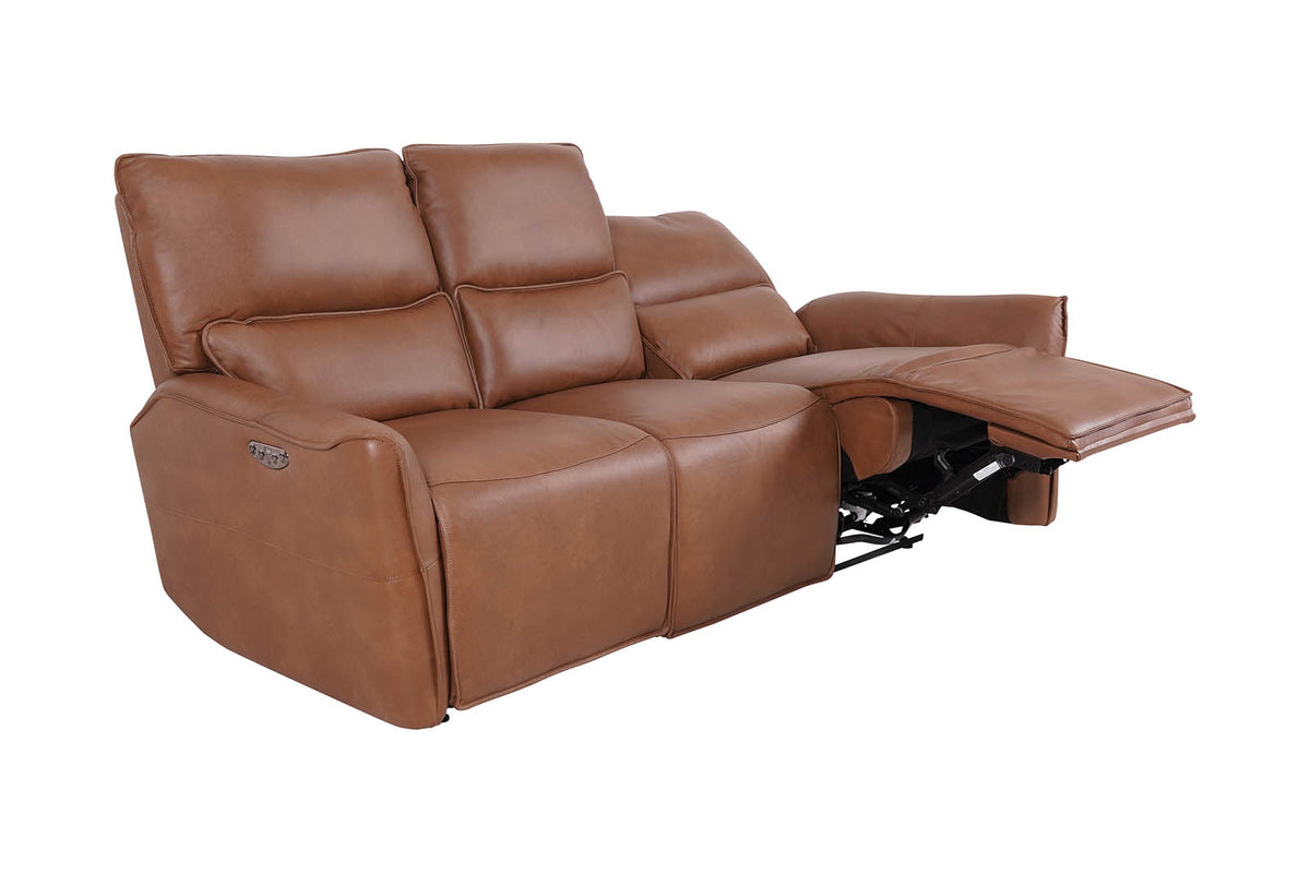 Gracie 3 Seater Smart Sofa Power Recliner - Tan - Dante Furniture