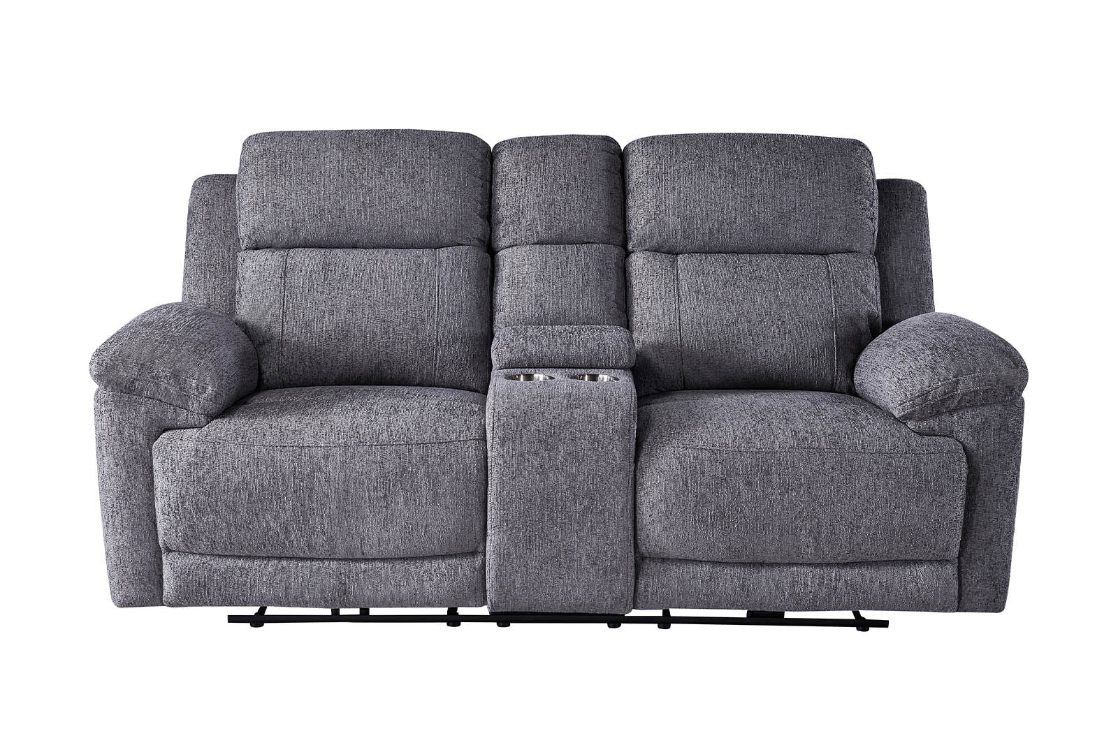 Lyla 2 Seater Power Recliner - Grey - Dante Furniture