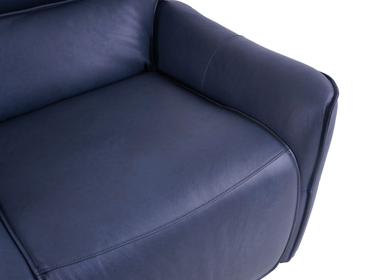 Gracie 3 Seater Smart Sofa Power Recliner - Midnight Blue - Dante Furniture