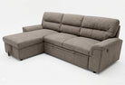 Verona Corner Sofa Bed Fabric LHF - Dark Grey - Dante Furniture