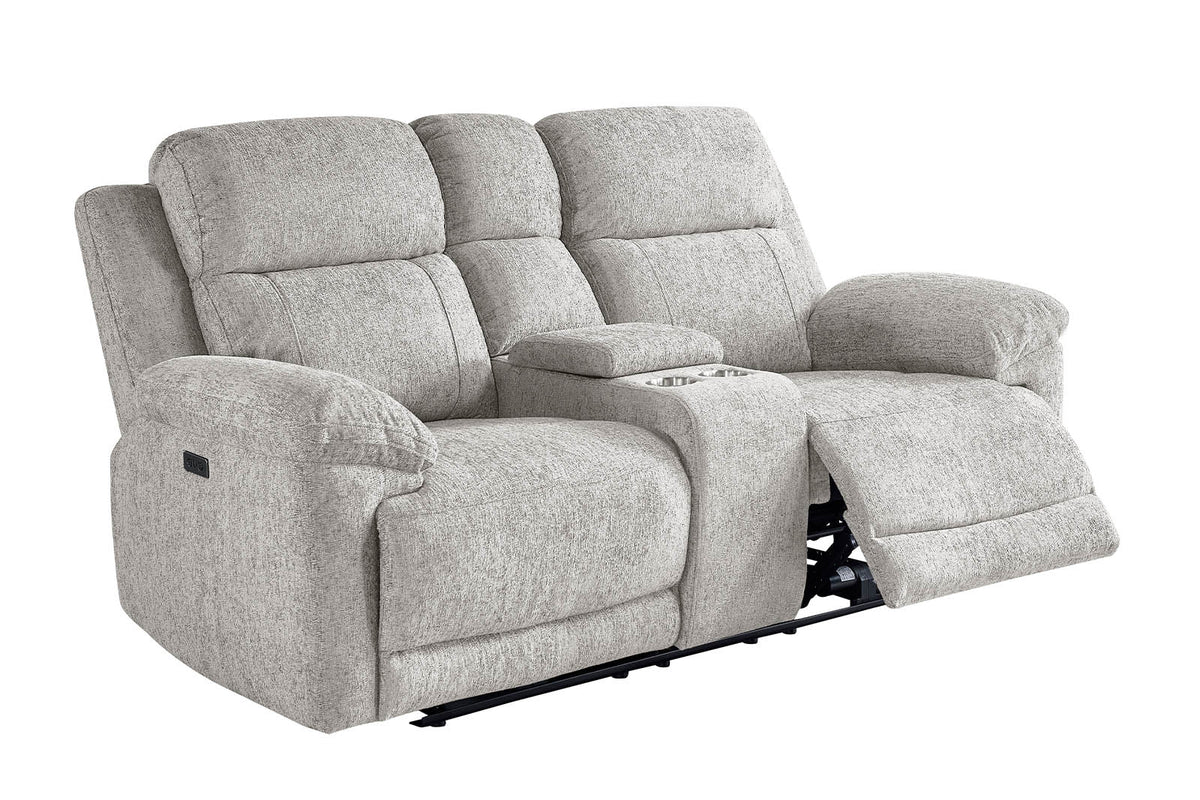 Lyla 2 Seater Power Recliner - Beige - Dante Furniture