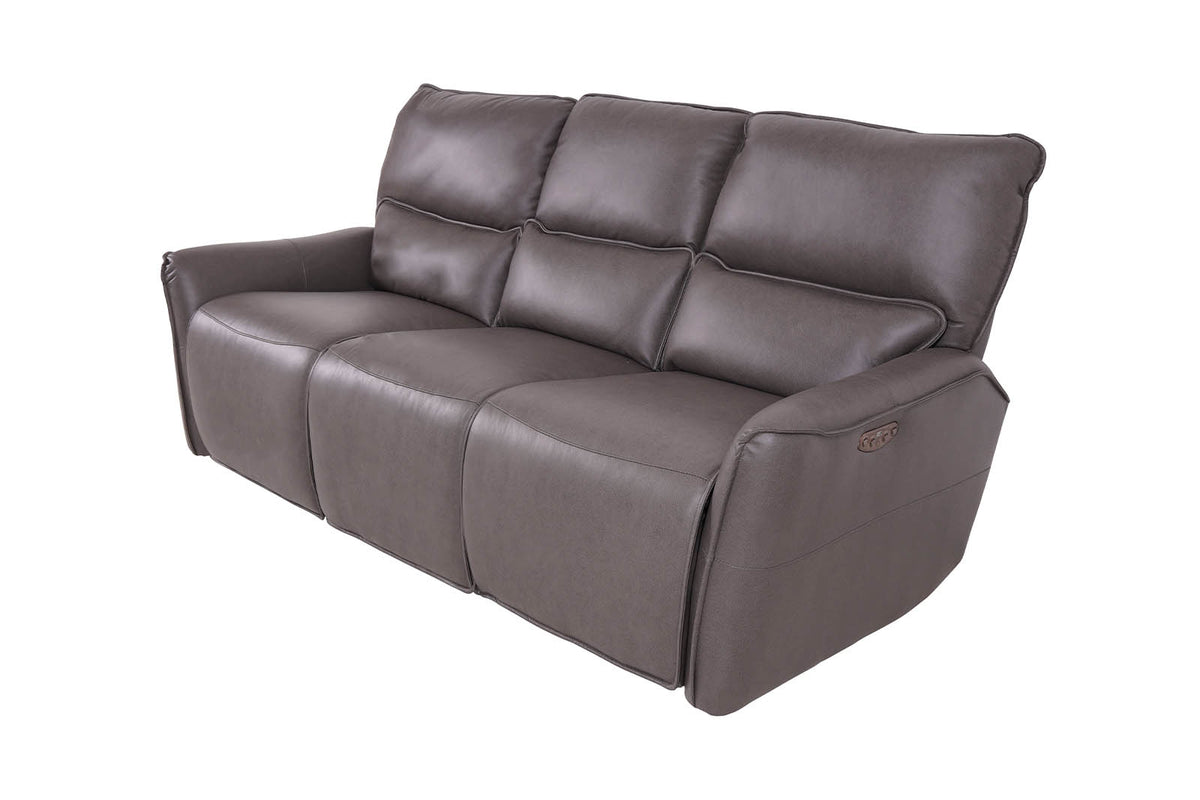 Gracie 3 Seater Smart Sofa Power Recliner - Grey - Dante Furniture