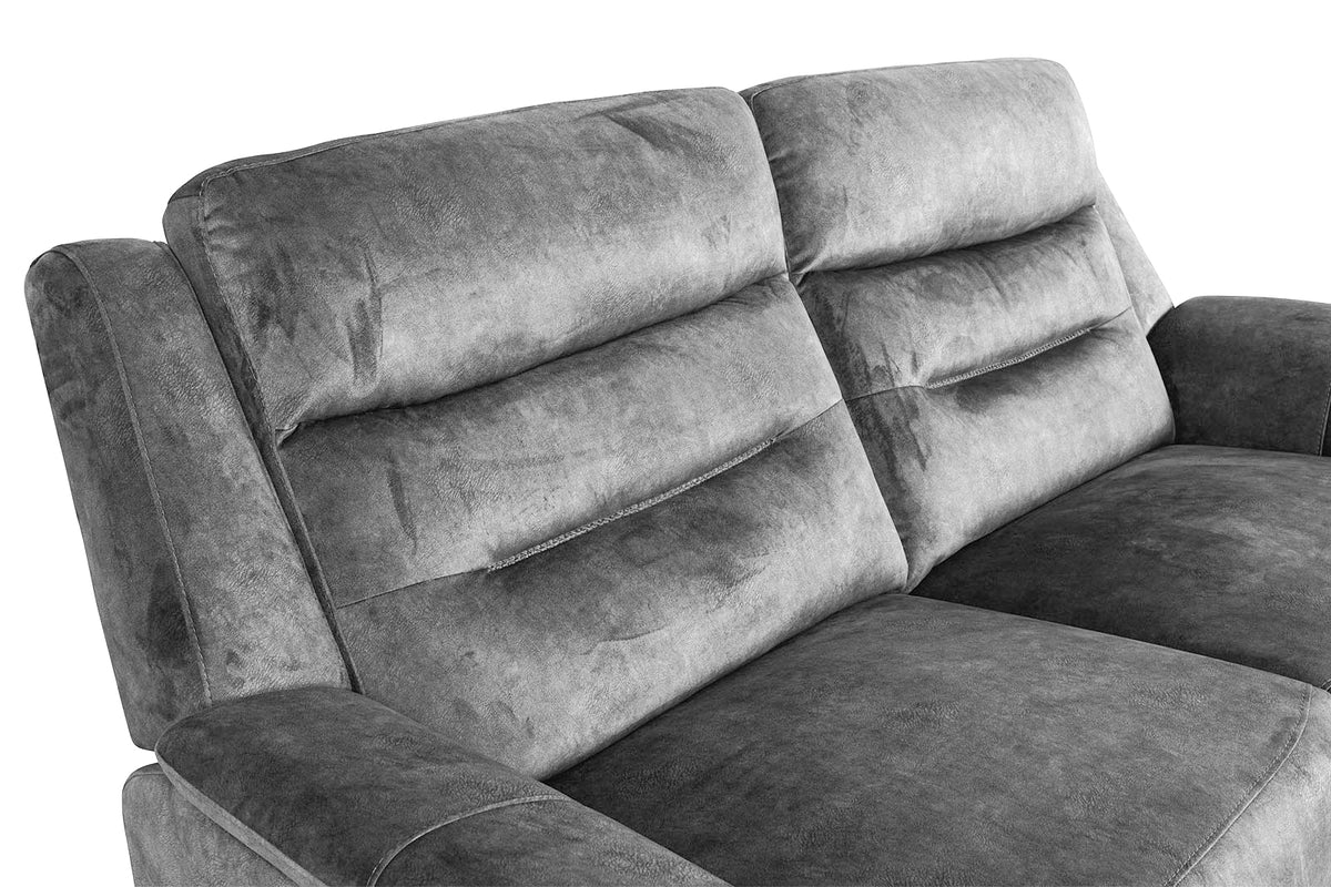 Berlin 3 Seater Power Recliner - Light Grey - Dante Furniture
