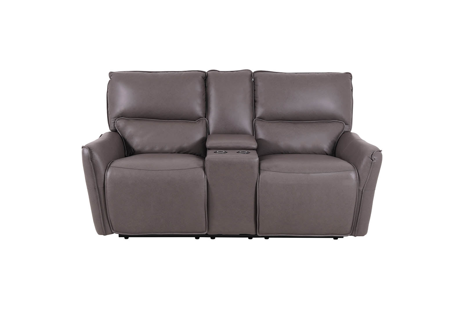 Gracie 2 Seater Smart Sofa Power Recliner With Console - Grey - Dante Furniture