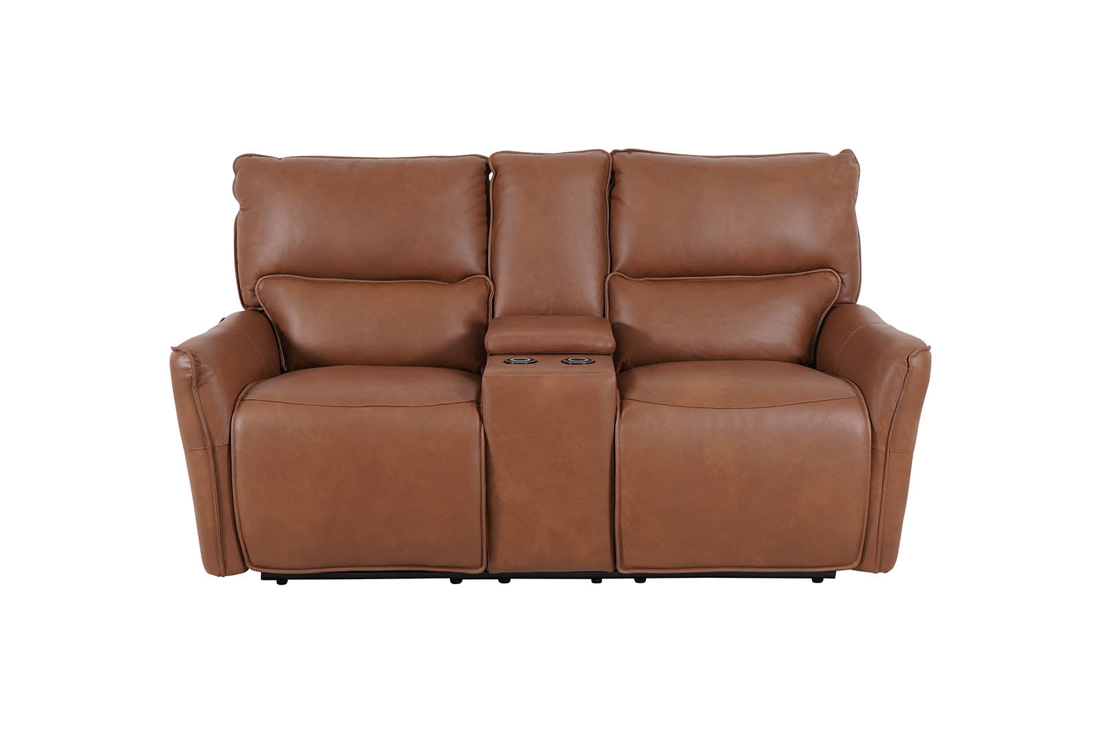 Gracie 2 Seater Smart Sofa Power Recliner With Console - Tan