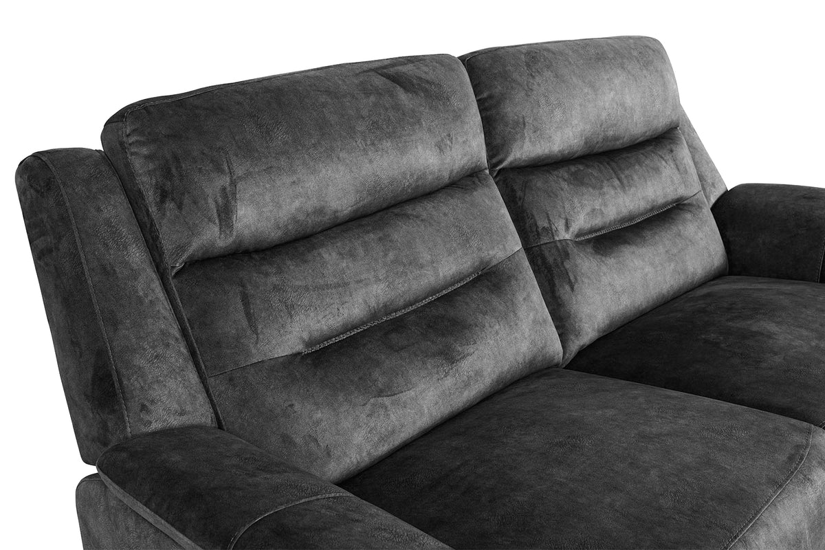 Berlin 3 Seater Power Recliner - Dark Grey - Dante Furniture