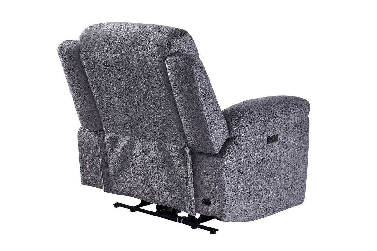 Lyla Power Recliner Armchair - Grey - Dante Furniture
