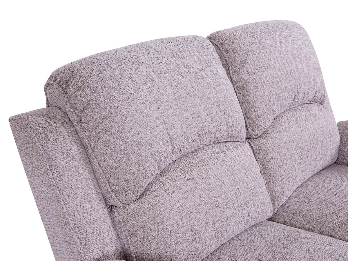 Bronte beige recliner sofa – back cushion detail