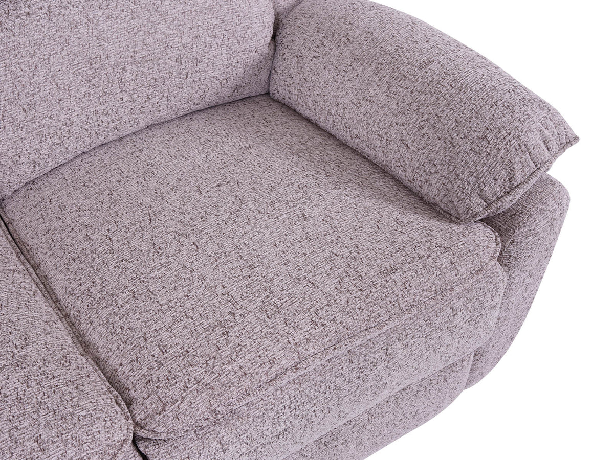 Bronte beige recliner sofa – arm detail
